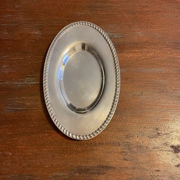 Roger Bros 1847 Silverware Small Tray Oval Plate - Picture 1 of 6